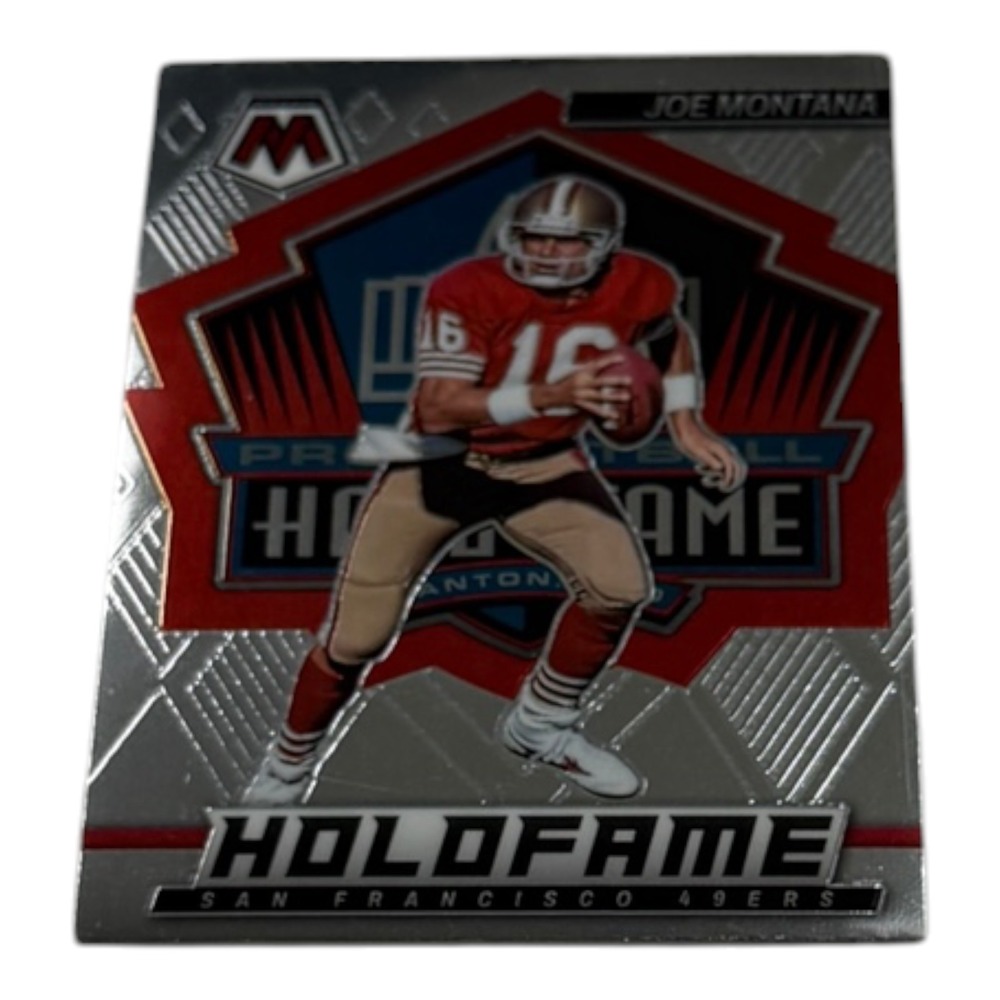 2022 Panini Mosaic Joe Montana HoloFame Silver Prizm Insert HF-1 SF 49ers NFL